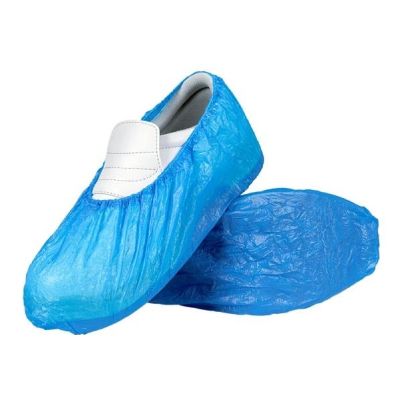 Blaue Schuhüberzieher